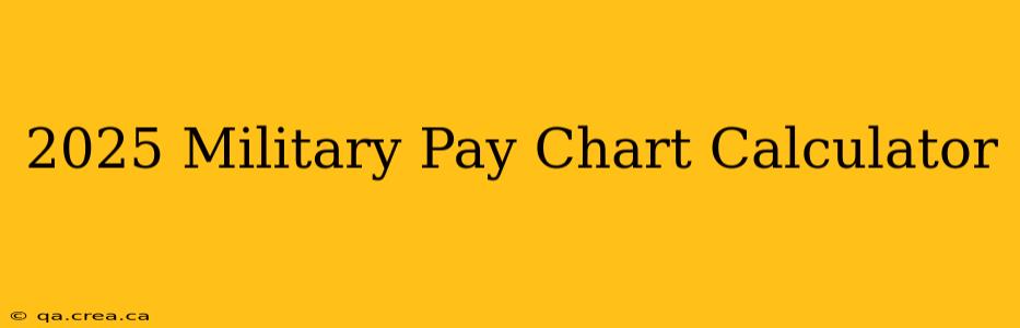 2025 Military Pay Chart Calculator