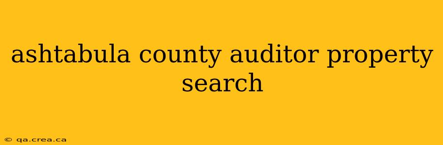 ashtabula county auditor property search