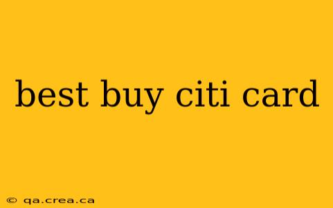best buy citi card