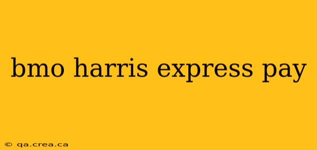 bmo harris express pay