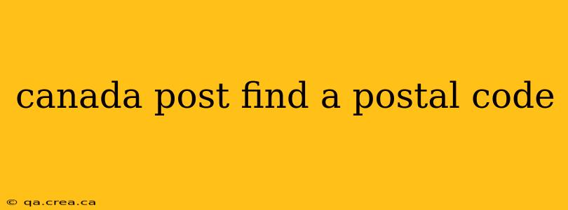 canada post find a postal code