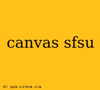 canvas sfsu