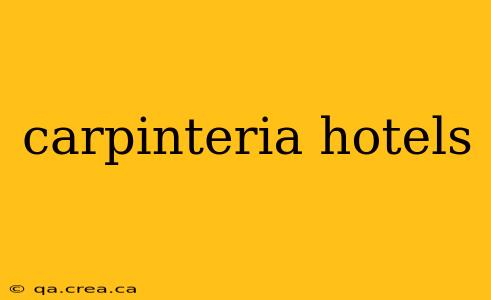 carpinteria hotels