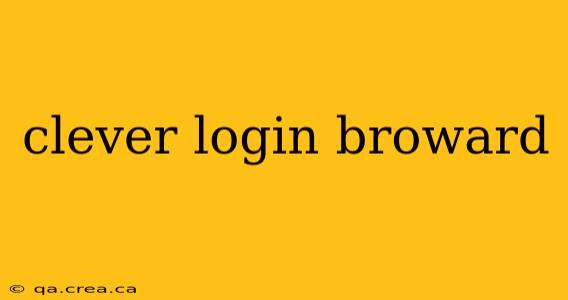 clever login broward