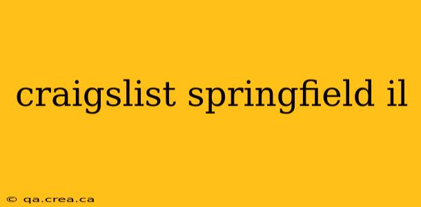 craigslist springfield il