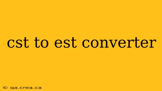 cst to est converter