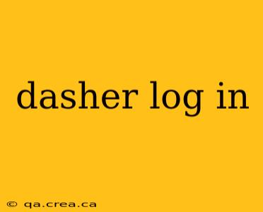 dasher log in
