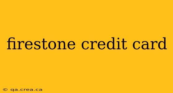 firestone credit card