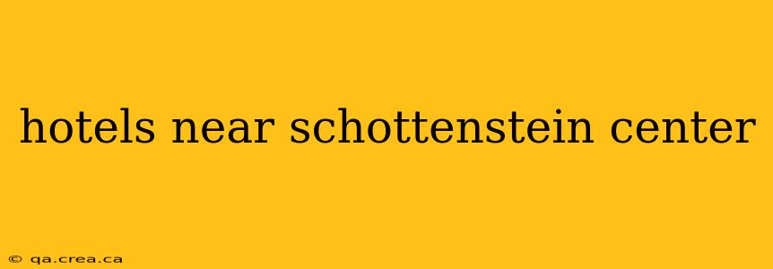 hotels near schottenstein center