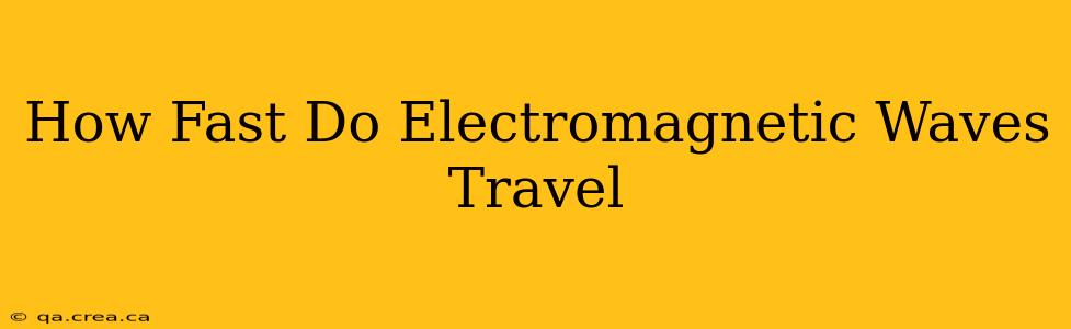 How Fast Do Electromagnetic Waves Travel