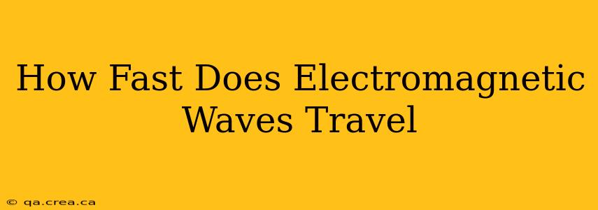 How Fast Does Electromagnetic Waves Travel