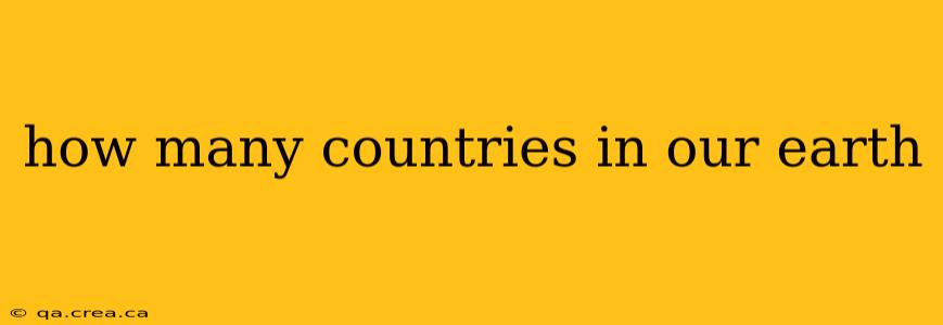 how many countries in our earth