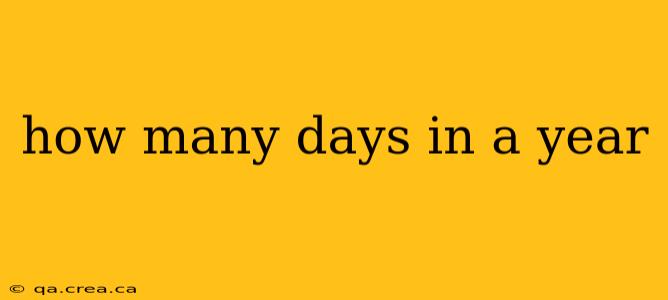 how many days in a year