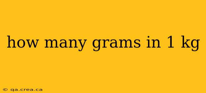 how many grams in 1 kg