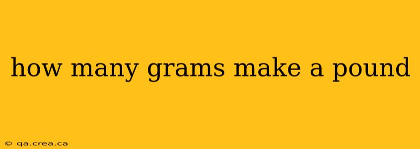 how many grams make a pound