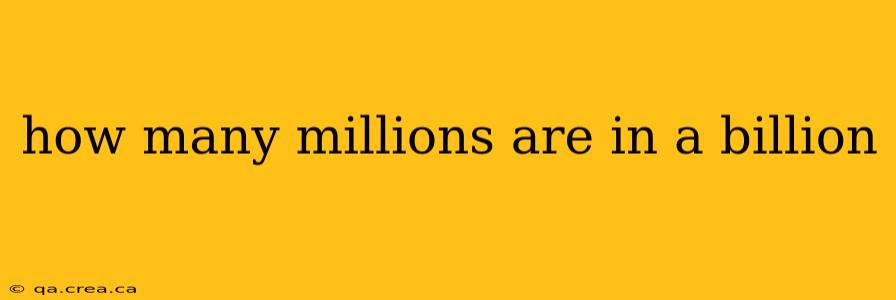 how many millions are in a billion