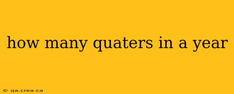 how many quaters in a year