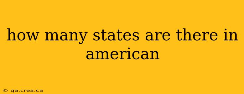 how many states are there in american