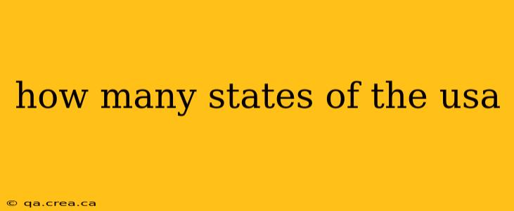 how many states of the usa