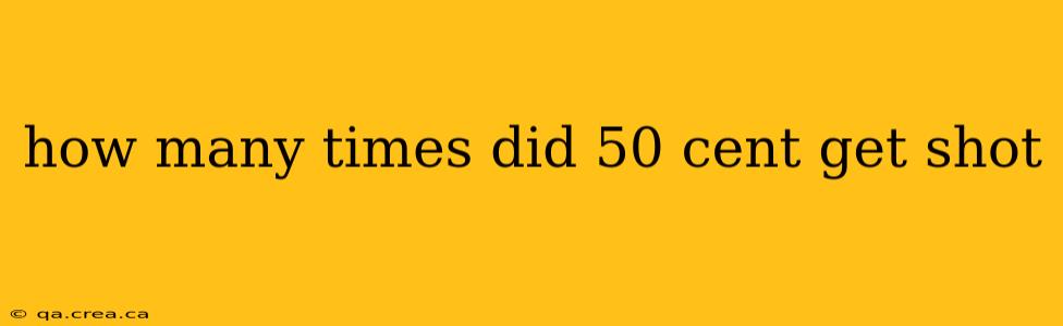 how many times did 50 cent get shot