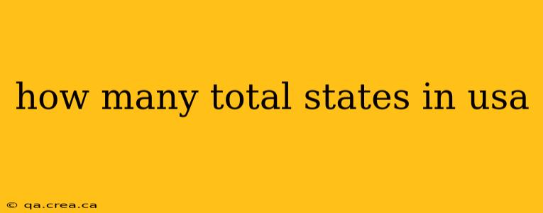 how many total states in usa