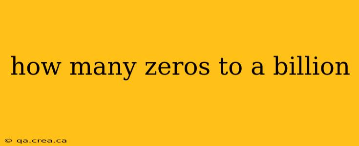 how many zeros to a billion