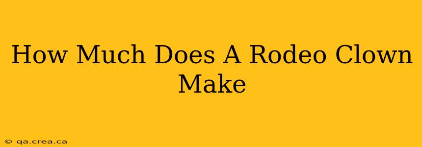 How Much Does A Rodeo Clown Make