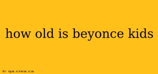 how old is beyonce kids