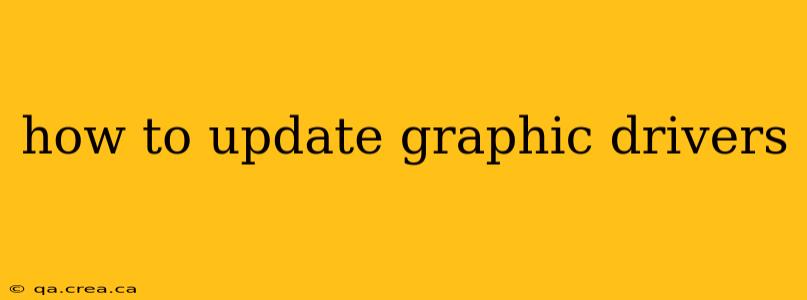 how to update graphic drivers