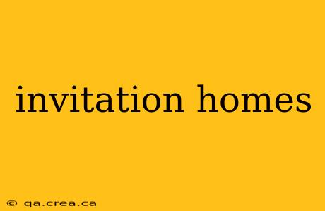 invitation homes
