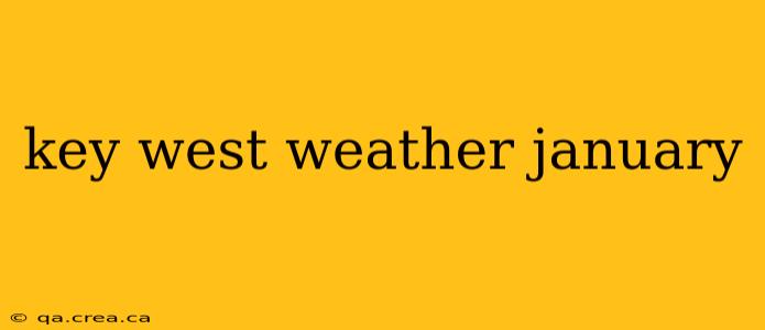 key west weather january
