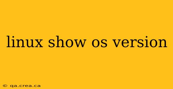 linux show os version