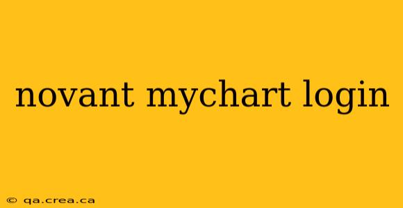 novant mychart login