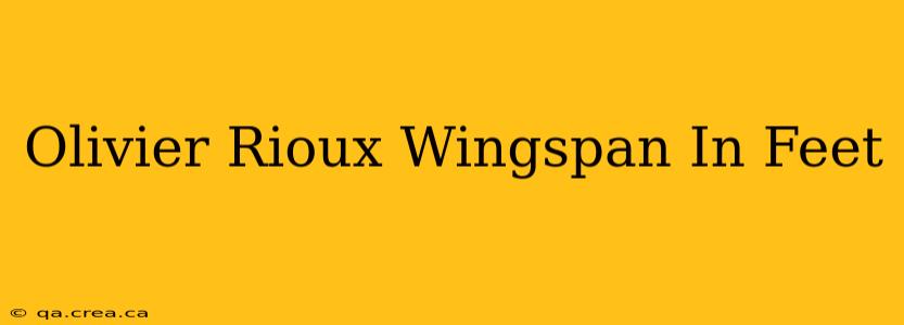 Olivier Rioux Wingspan In Feet