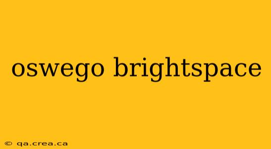 oswego brightspace