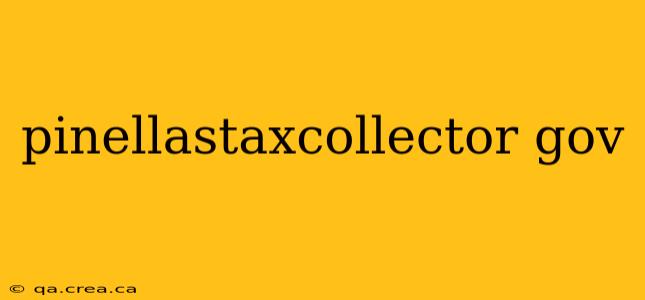 pinellastaxcollector gov