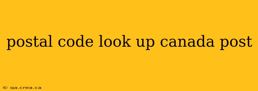 postal code look up canada post