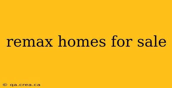 remax homes for sale