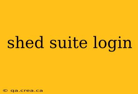 shed suite login
