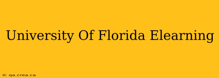 University Of Florida Elearning