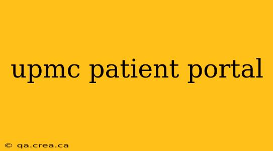 upmc patient portal
