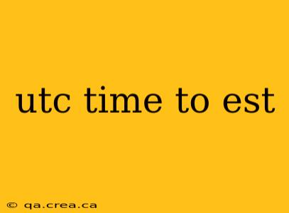 utc time to est