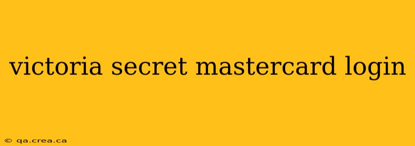 victoria secret mastercard login