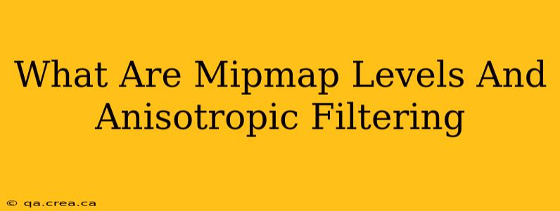 What Are Mipmap Levels And Anisotropic Filtering