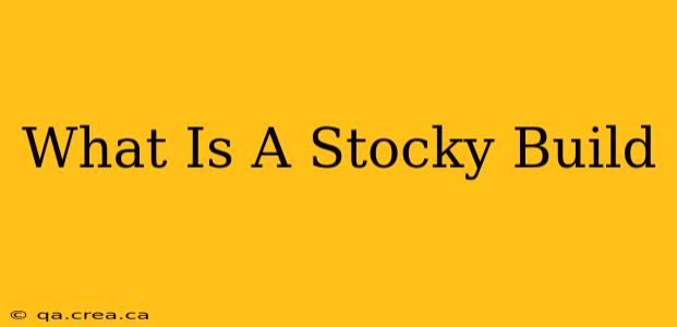 What Is A Stocky Build