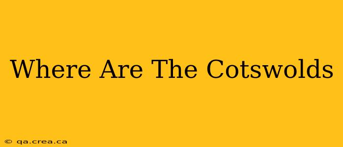 Where Are The Cotswolds