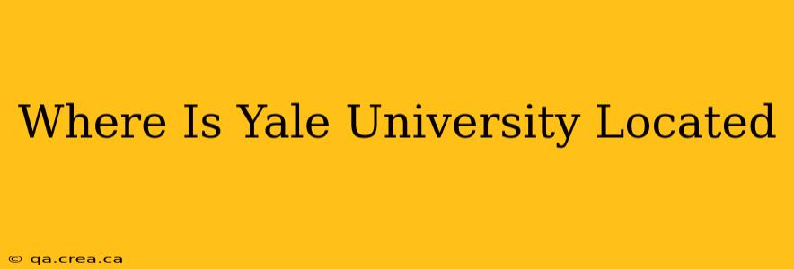 Where Is Yale University Located
