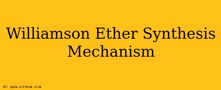 Williamson Ether Synthesis Mechanism